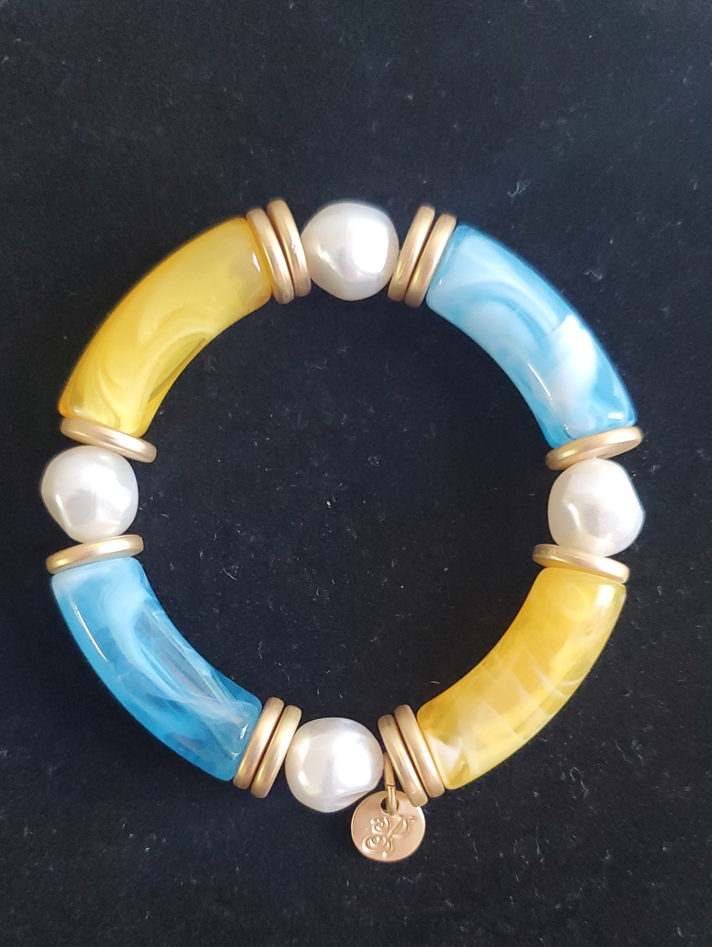 Plunder Acrylic Tube Stretch Bracelet